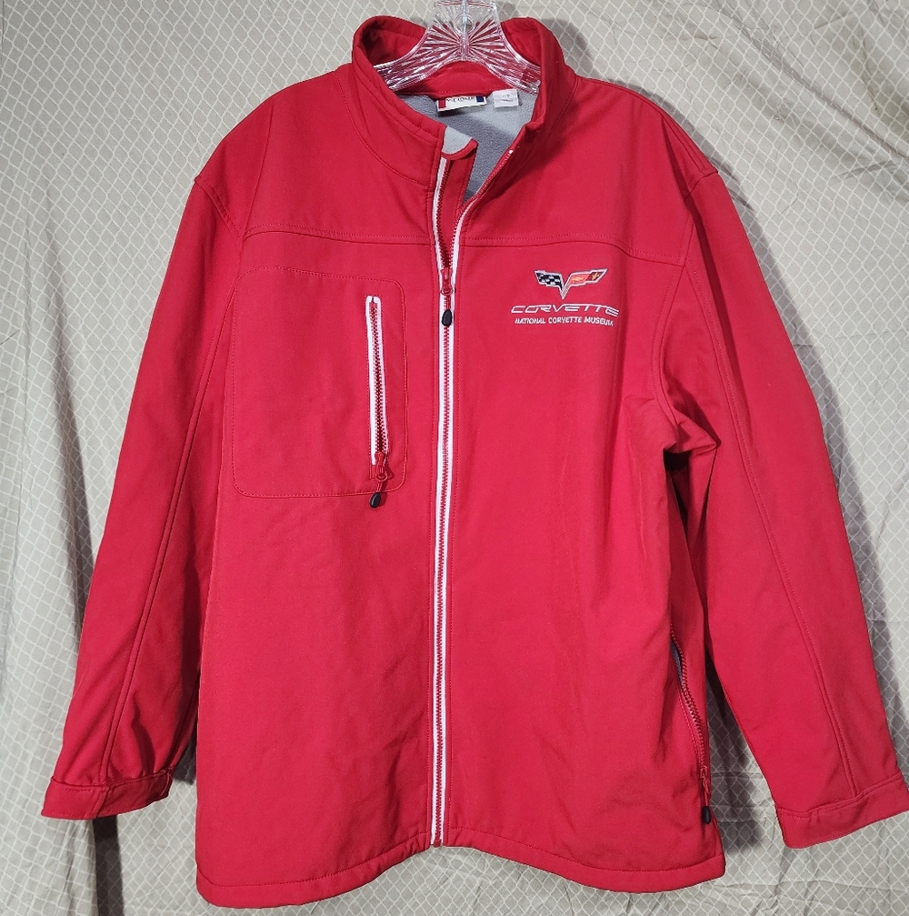 Vintage Clique Chevy National Corvette  Museum Full Zip Jacket Men's Large